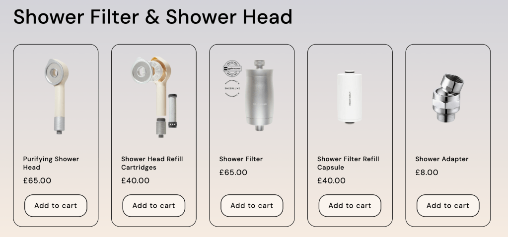 Hello Klean shower products
Hello Klean shower filter
Hello Klean shower head