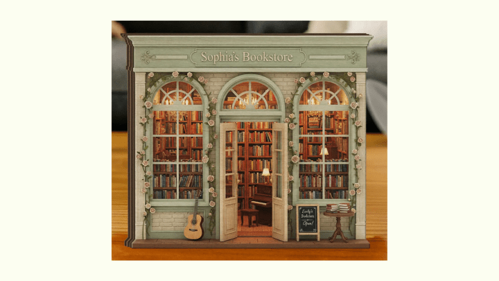 personalised wooden bookstore