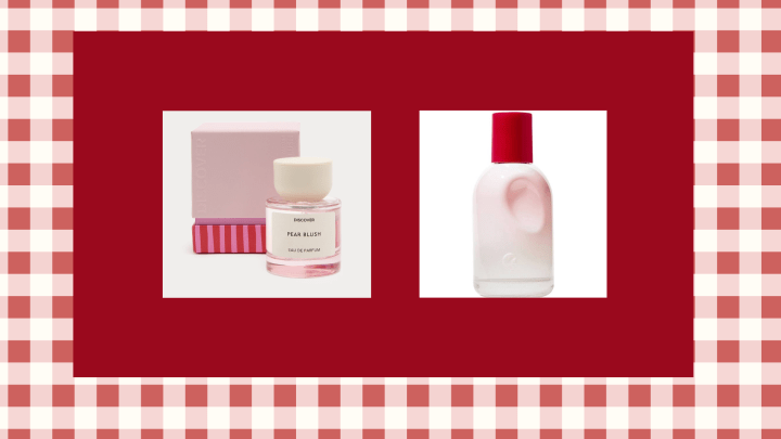 Marks and Spencer perfume dupe - Pear Blush and Glossier
