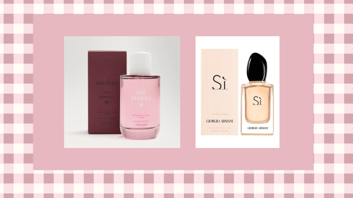 Marks and Spencer perfume dupe - Red Berries and Armani Si